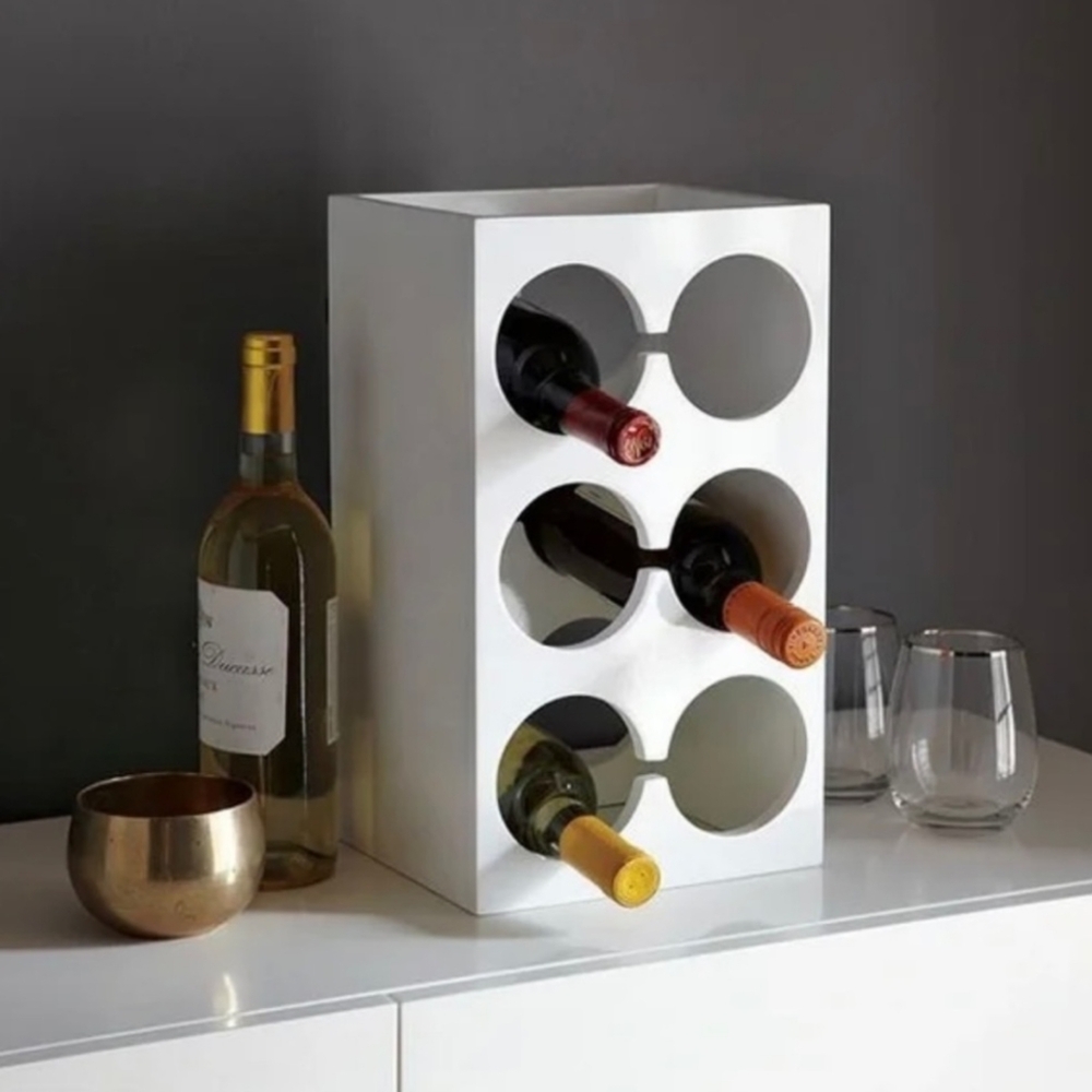 West Elm 6-Bottle Lacquer Wine Rack